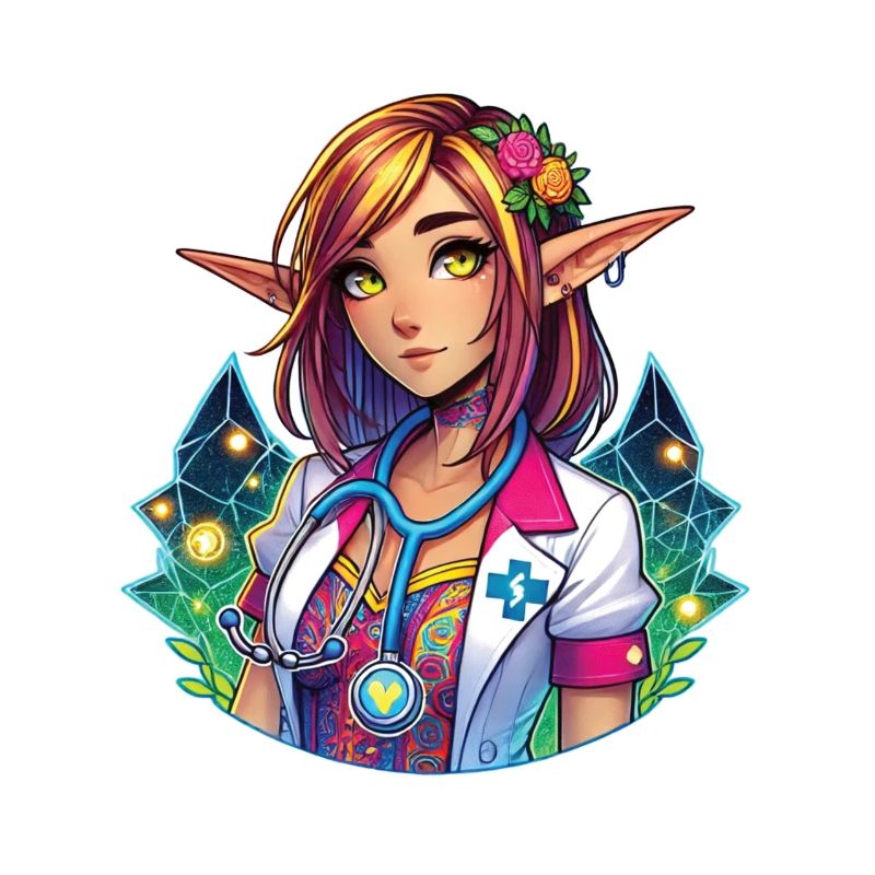 Fantasy Elf Nurse Magic Design