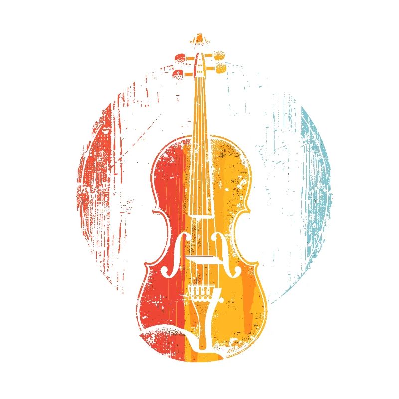 Violin Comic Style