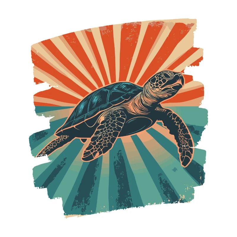 Sea Turtle Retro
