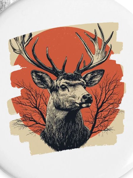 Deer with antlers