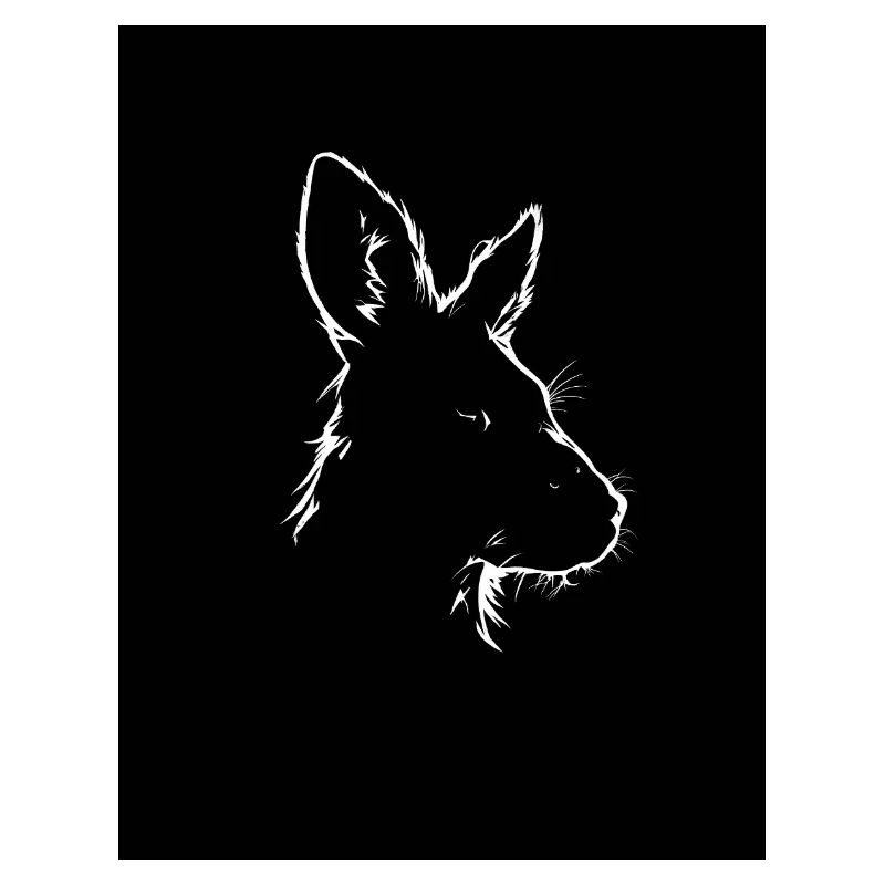 Kangaroo silhouette