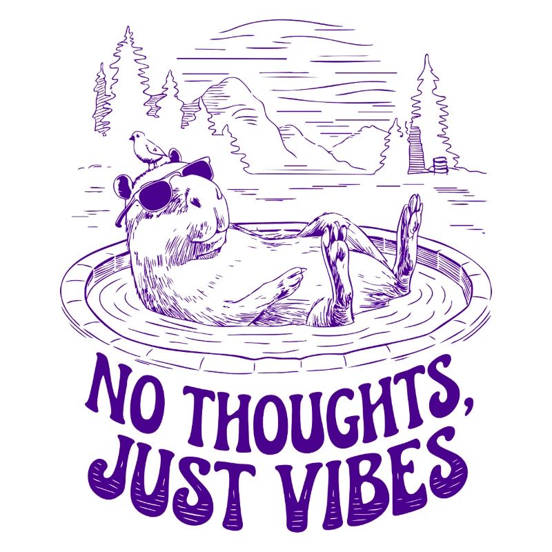 Pas de pensées, juste des vibrations Chill Capybara