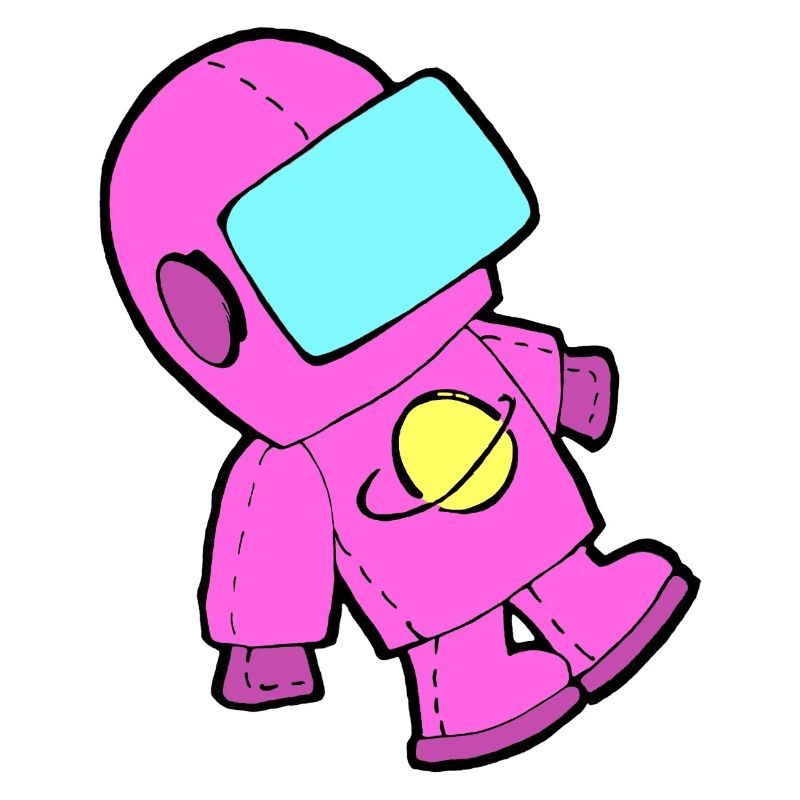 Spaceman in pink