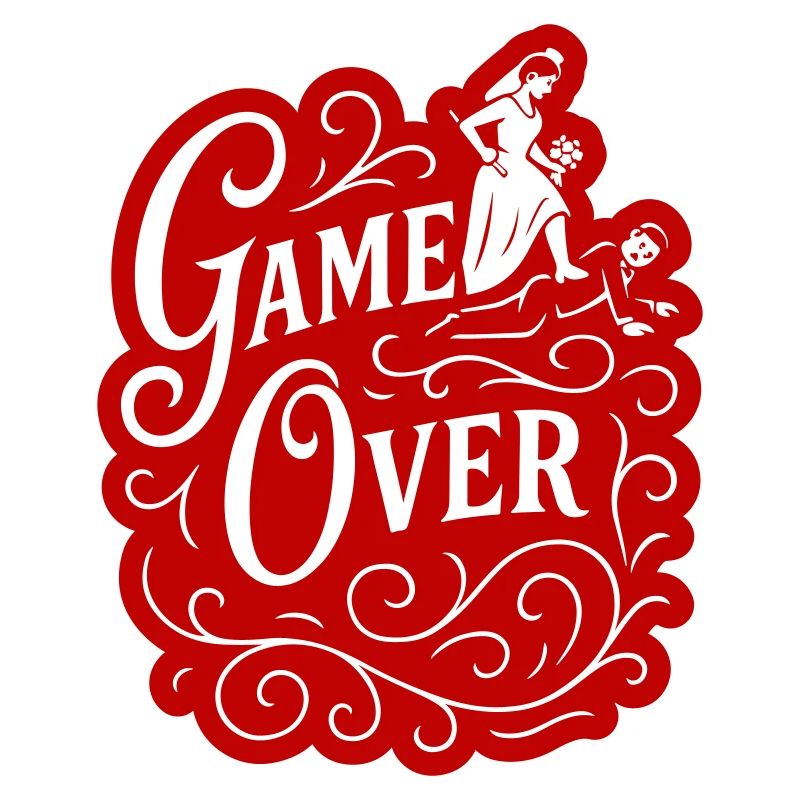 Game Over de mariage drôle