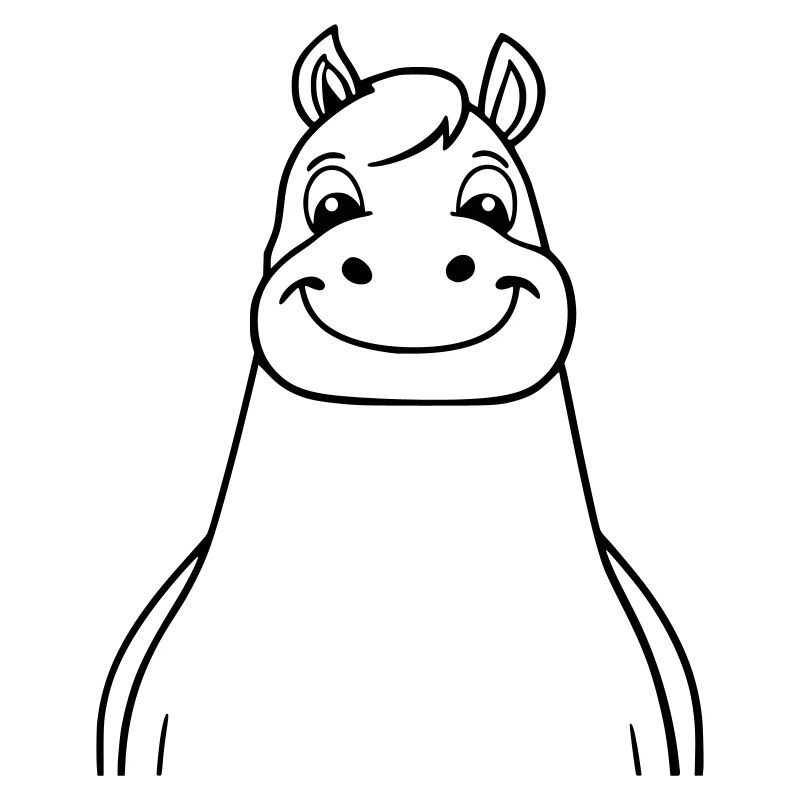 cheval heureux comme illustration vectorielle
