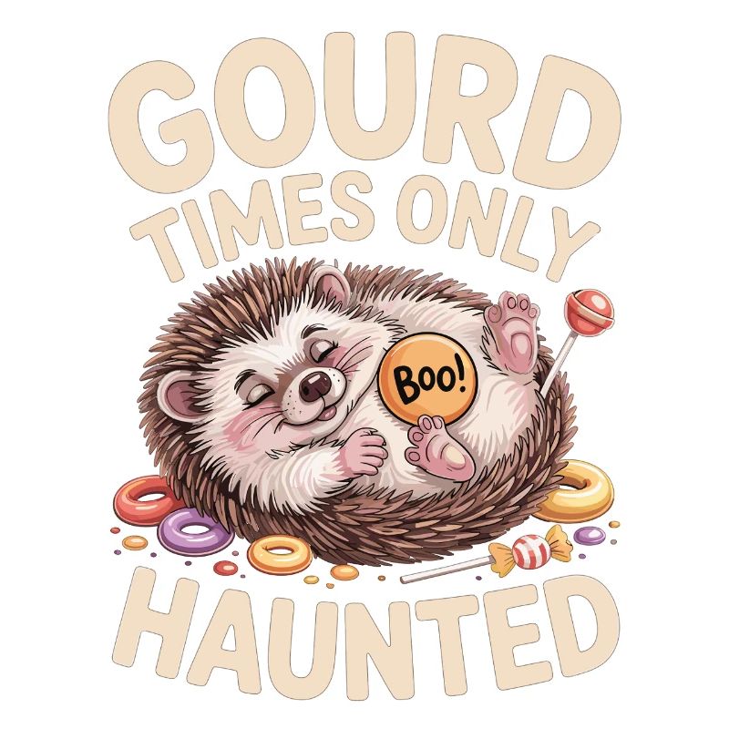 Hérisson mignon avec motif d'Halloween