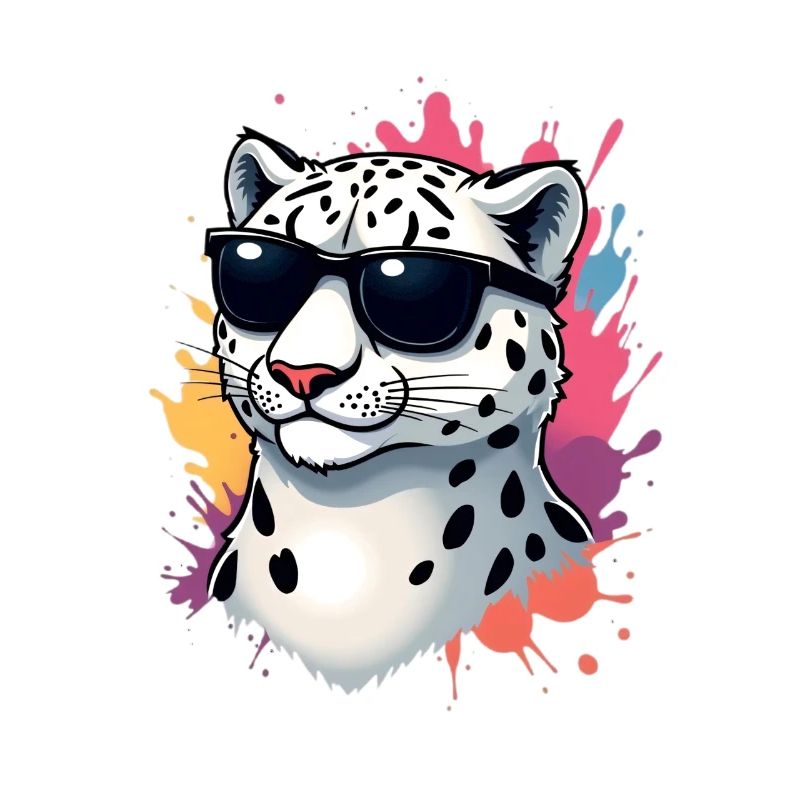 Guépard décontracté avec lunettes de soleil