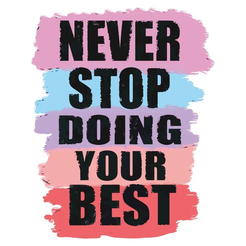 Conception motivante avec conception de texte en blocs de couleurs