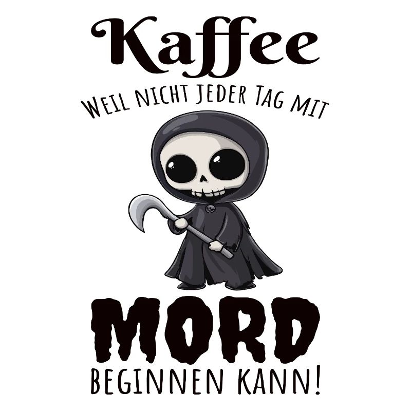 Coffee Grim Reaper Coffee Drinker