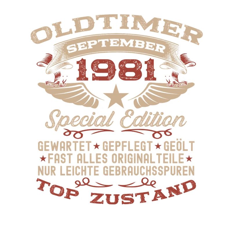 44. Geburtstag Geschenk Oldtimer September 1981
