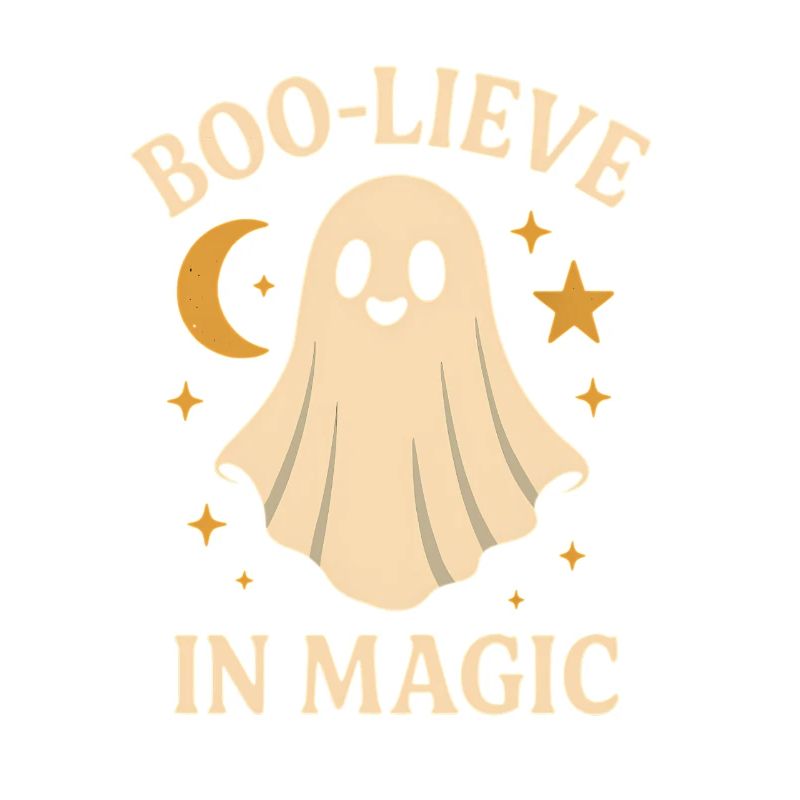 Ghost design with magic theme