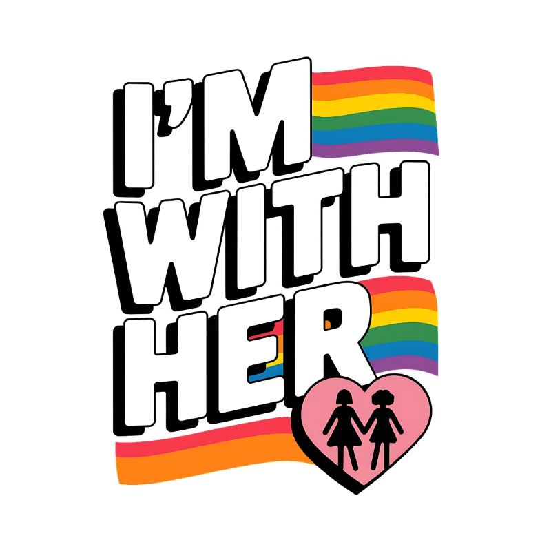 ICH BIN BEI IHR Pride Regenbogen