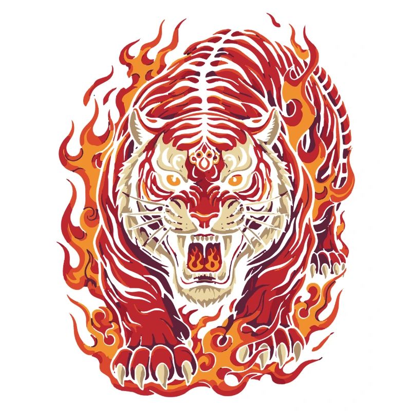 Feuertiger-Geist-Design