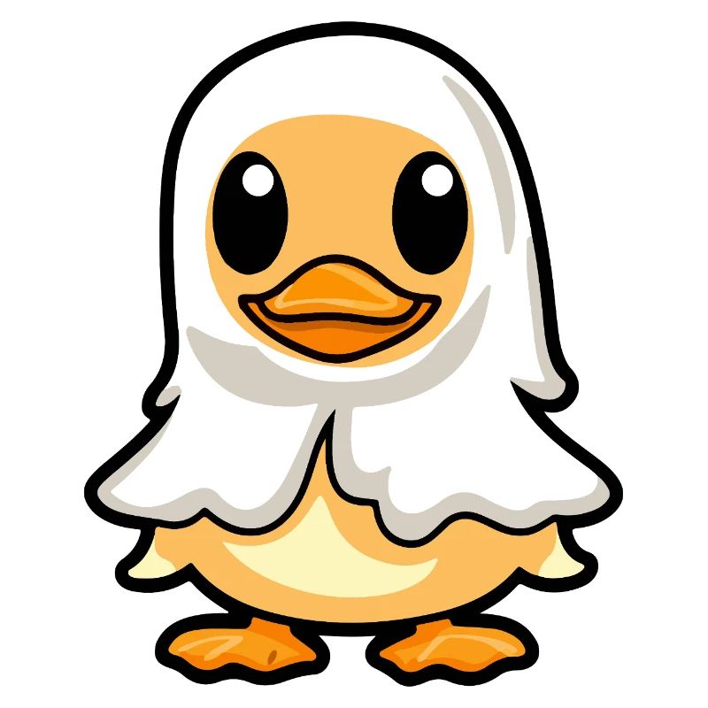 Duck Halloween Ghost