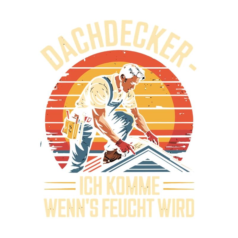  Dachdecker Ich Komme Wenn Es Feucht Wird