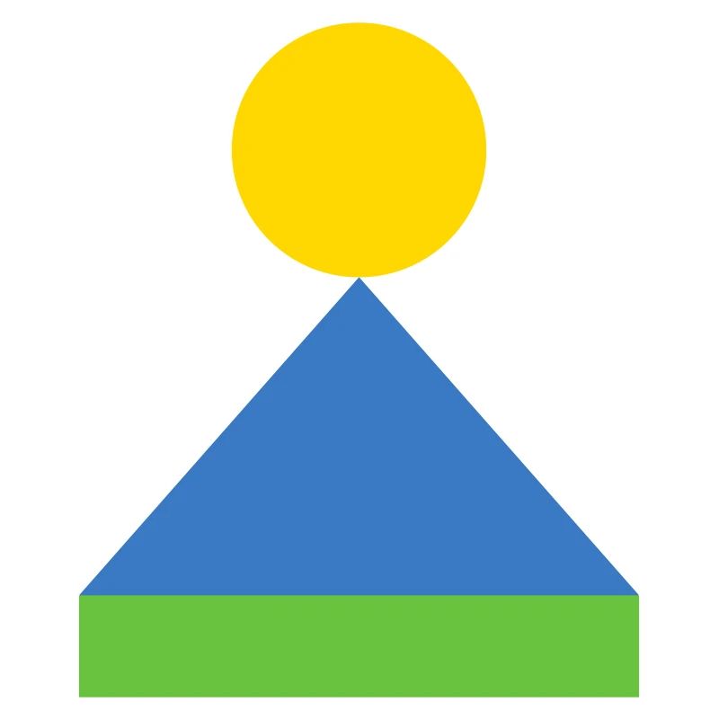 Geometric Triangle Sunrise