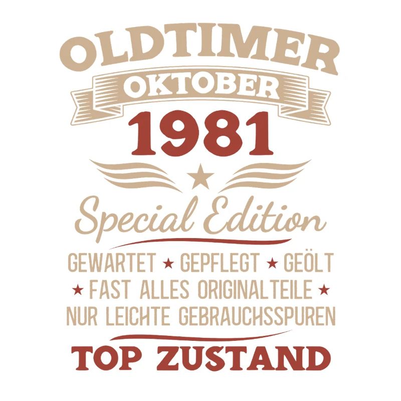 44. Geburtstag Geschenk Oldtimer Oktober 1981