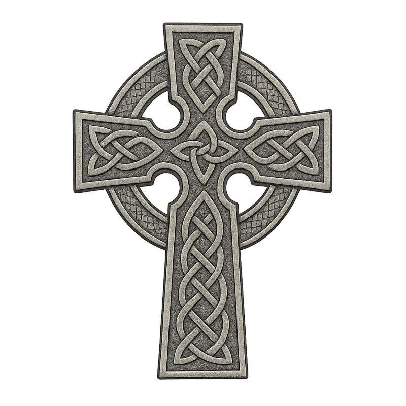 Celtic Cross with Knot Pattern