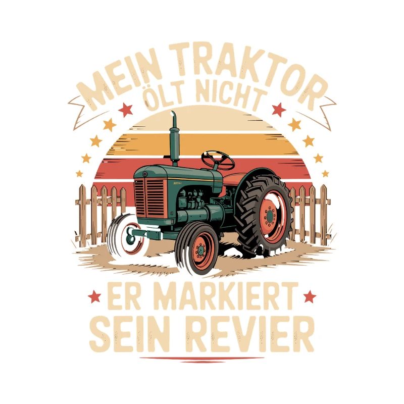 My tractor doesn't oil, it marks its territory