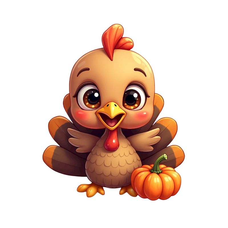 Bébé dinde de Thanksgiving