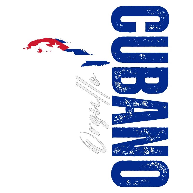 Cuban pride, vertical design