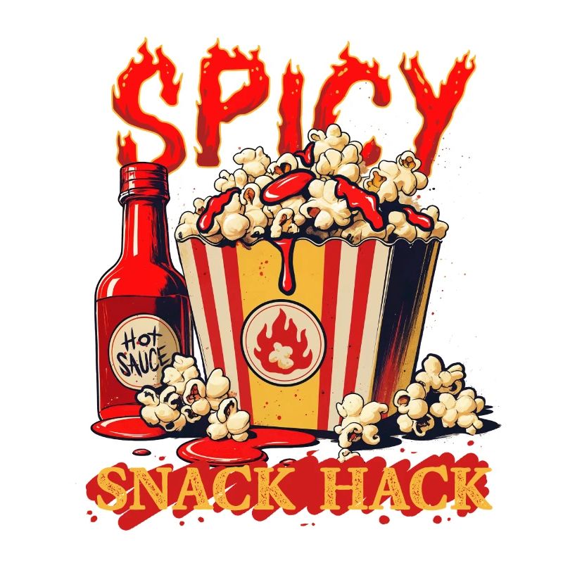 Popcorn with chilli sauce