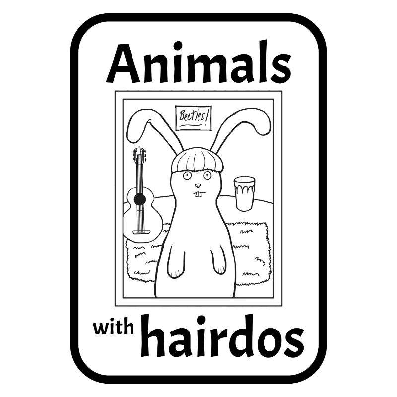 Bunny with hairstyle