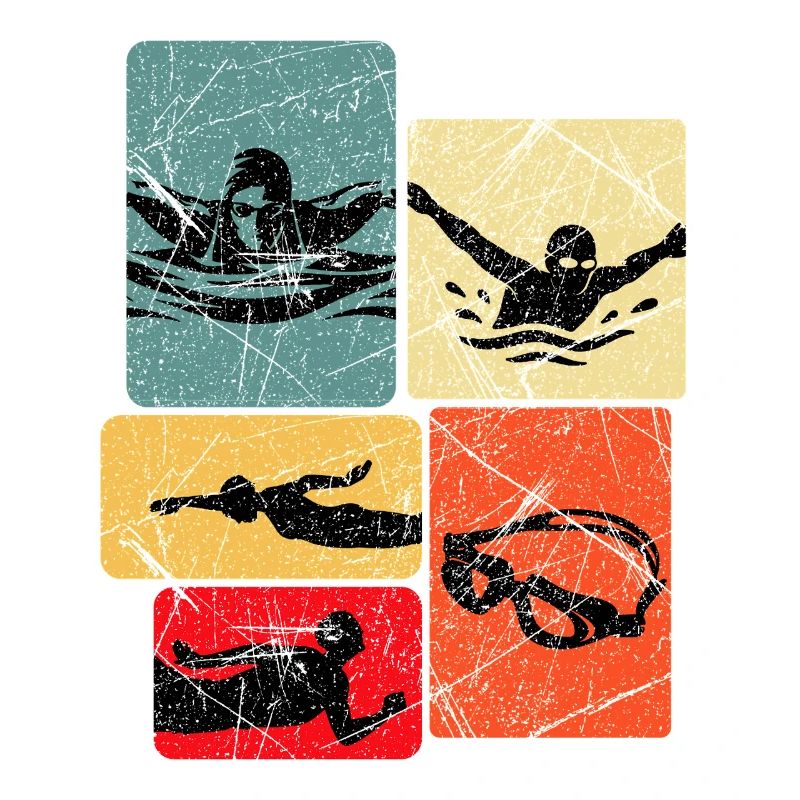 Vintage Float Silhouettes Pattern