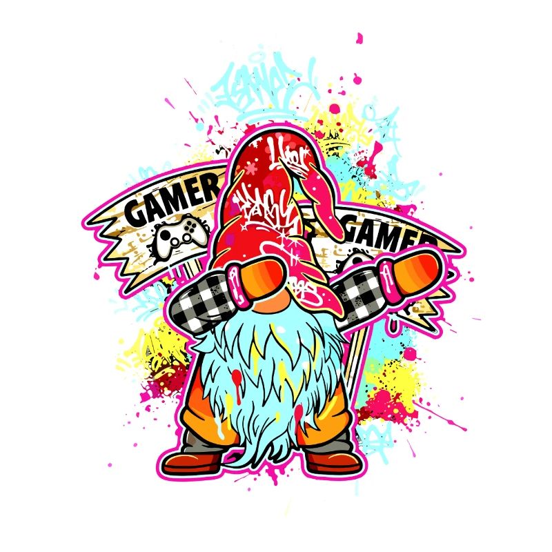 GAMER GNOME Dab Controller Gaming Xmas Zocker