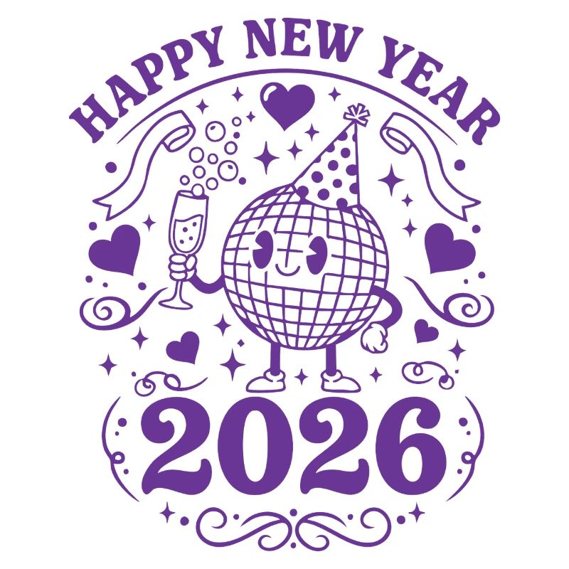 Joyeuse Année 2026 Célébration Globe Festive