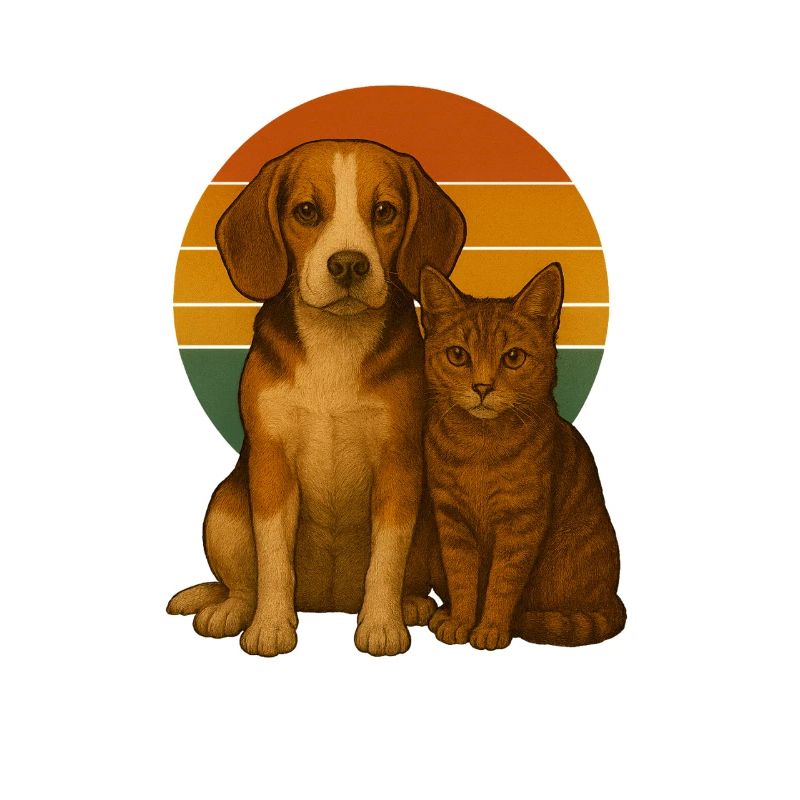 Beagle and Cat