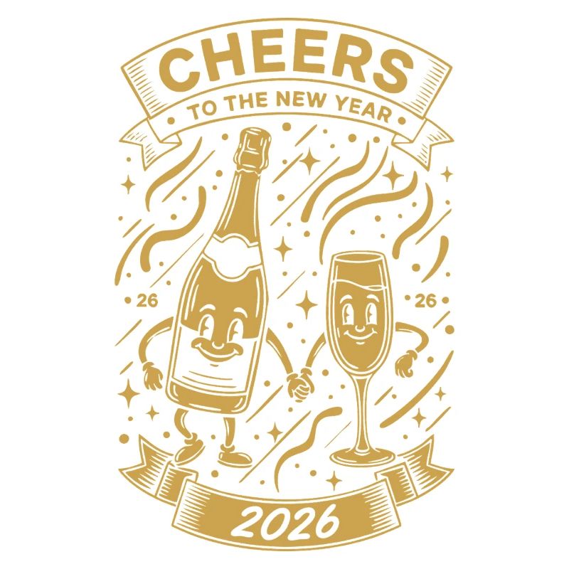 Prost auf das Design der Neujahrsfeier 2026