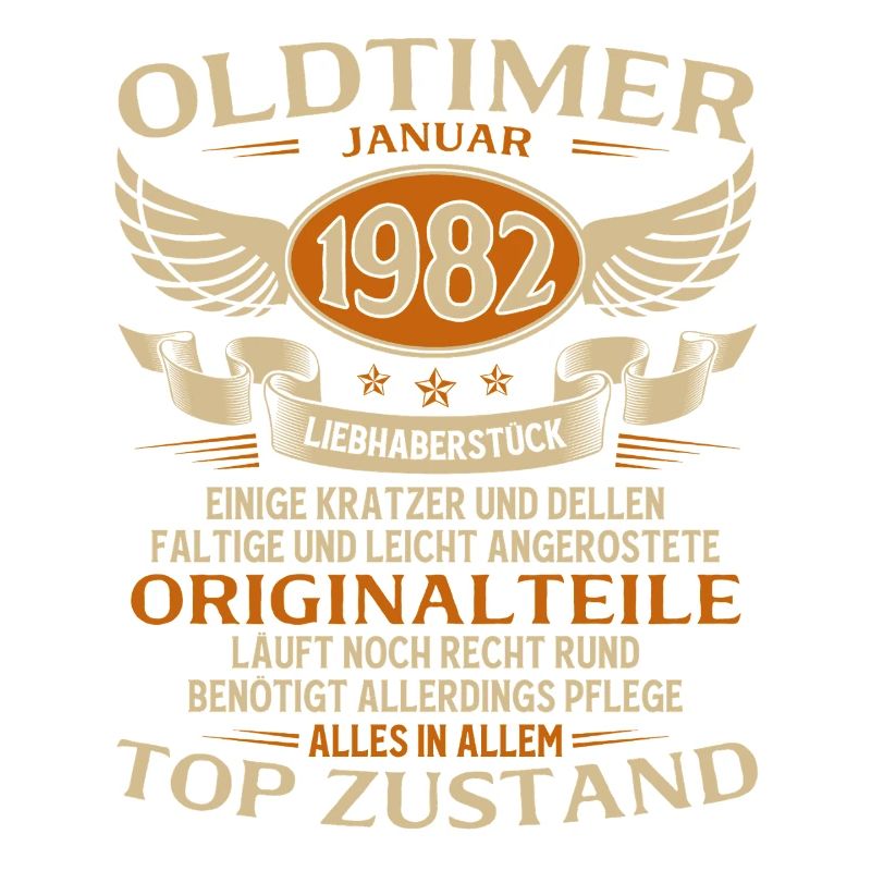 44. Geburtstag Geschenk Oldtimer Januar 1982