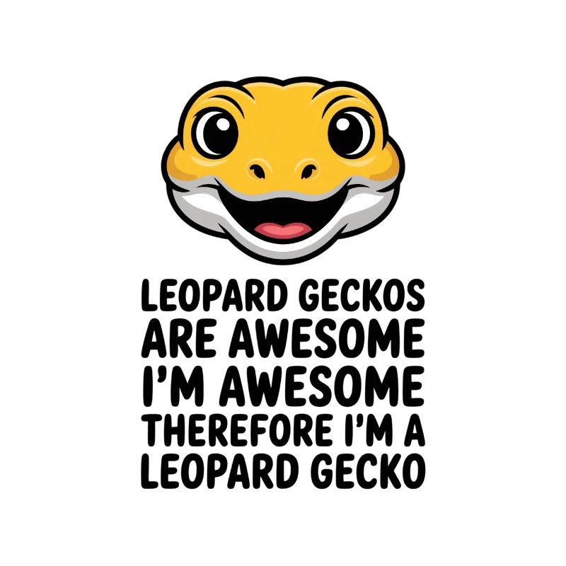 Sourire de dessin animé de gecko léopard