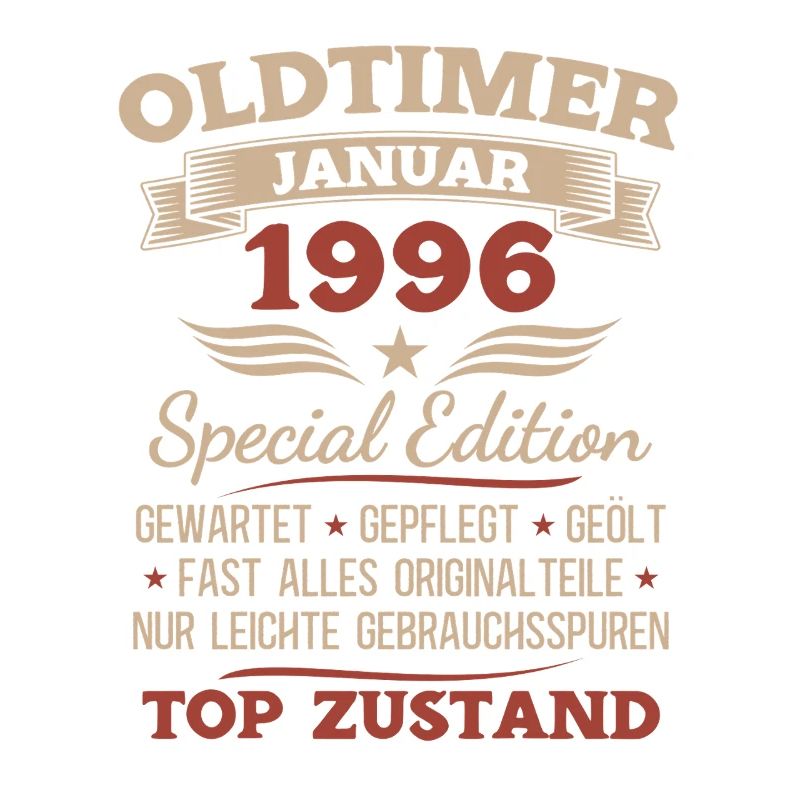 30. Geburtstag Geschenk Oldtimer Januar 1996
