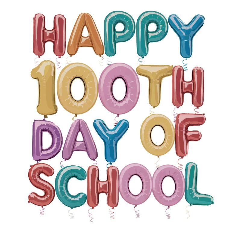 Conception de ballons du centième jour d’école