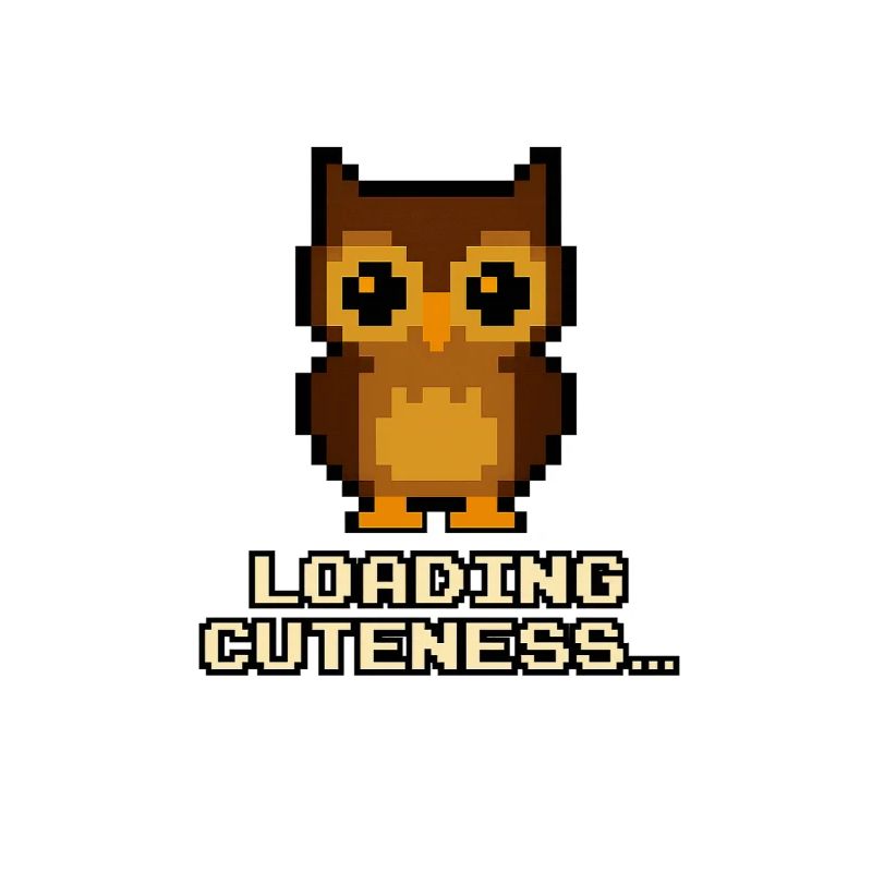 Pixel Owls Loading Cuteness