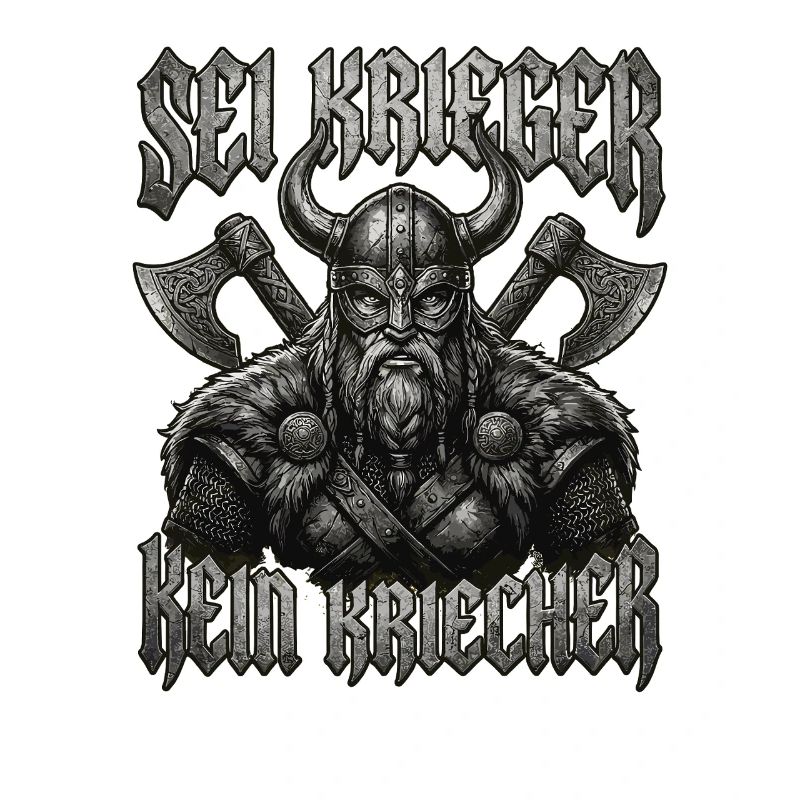 Be a warrior, not a creeper, Viking beard
