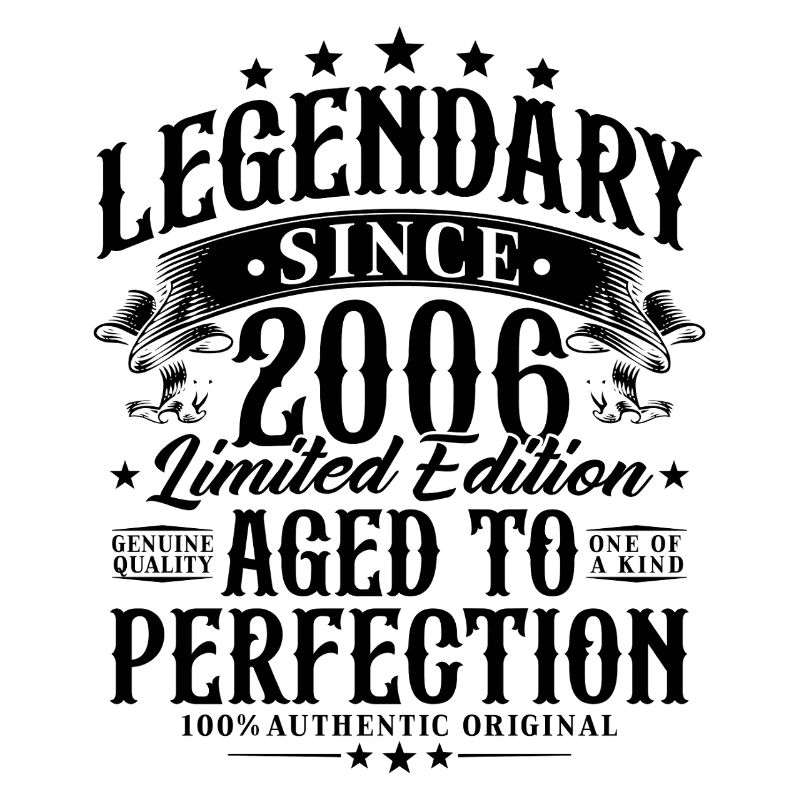 Cadeau d’anniversaire légendaire Born Vintage 2006