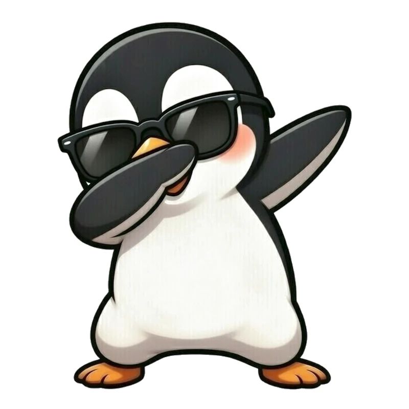 Dabbing Penguin