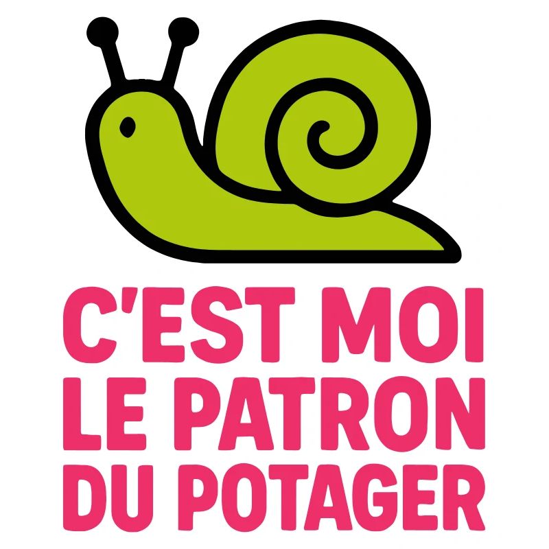 C'est Moi le Patron du Potager : Design Escargot
