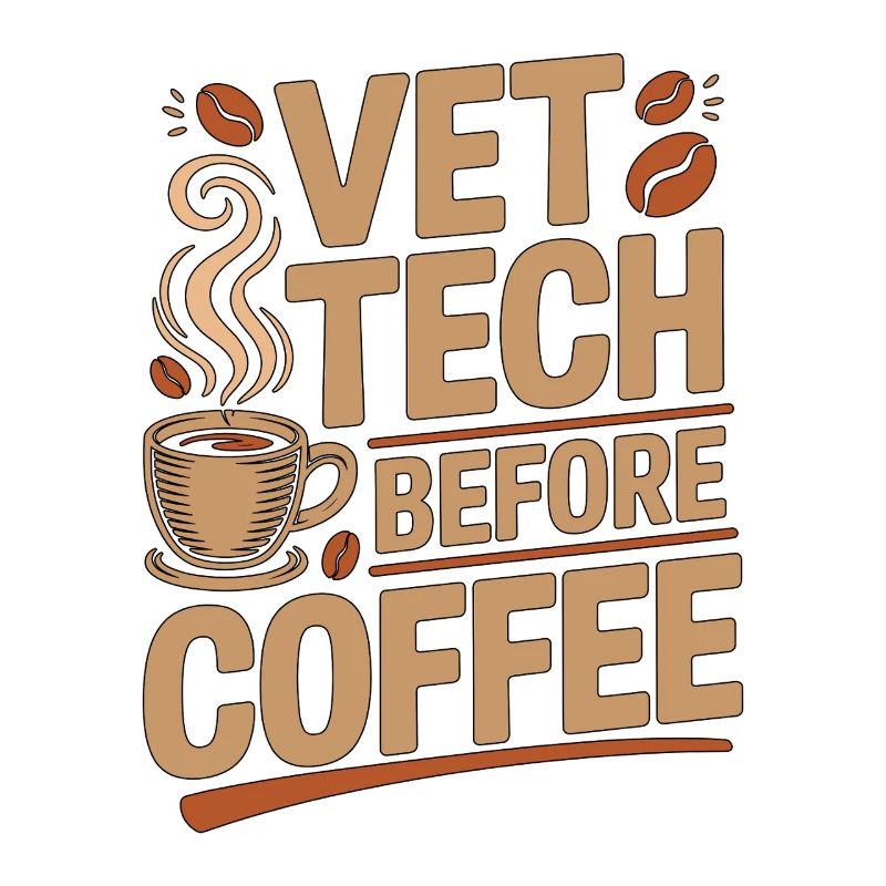 Vet Tech Before Coffee Pet Care Tech Coffee Lover