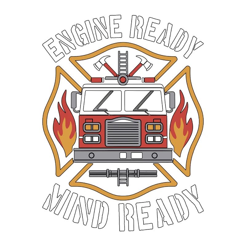 Fire Engineer Engine Ready Mind Ready Firefighting