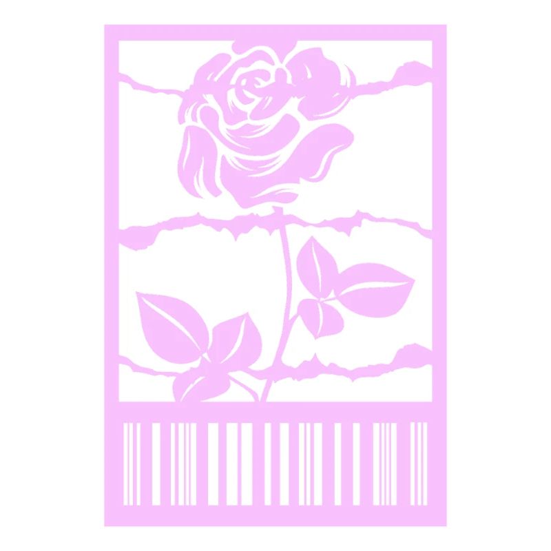 Gothic Rose Stacheldraht Strichcode Urban Style