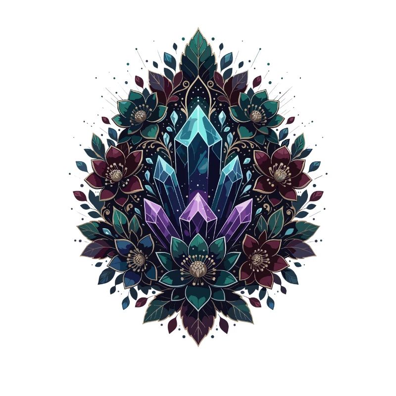 Crystal MandalaFlower Circle