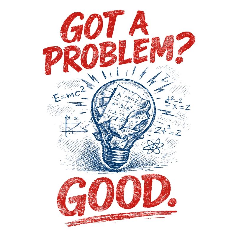Problem? Gut so | Mathelehrer Mathe Humor