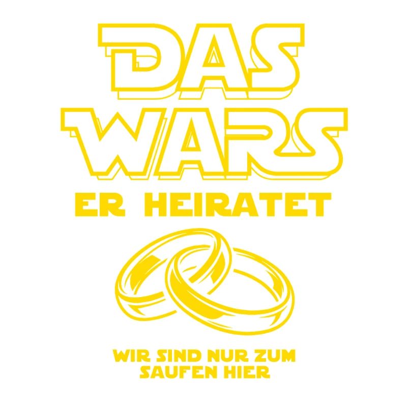 JGA Das Wars. Er heiratet - Eheringe