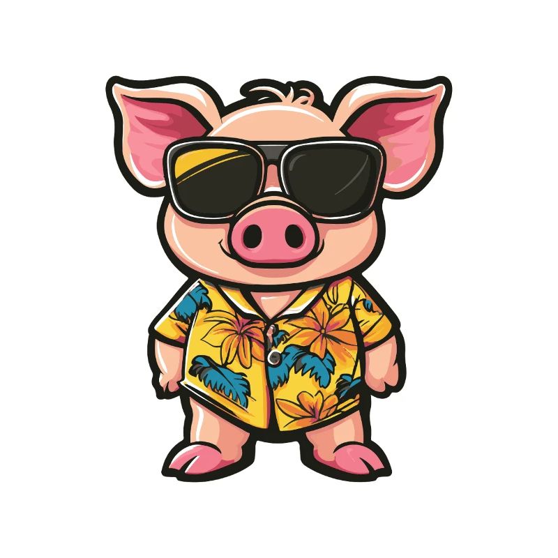Pig Comic Holiday