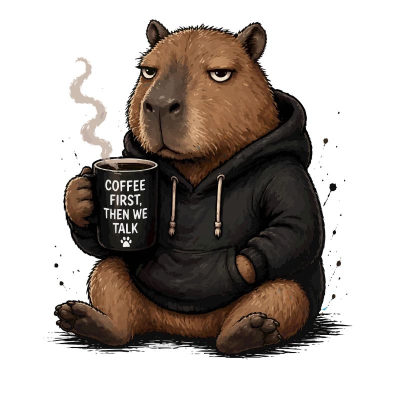 Premier sweat à capuche Coffee Beaver Pullover