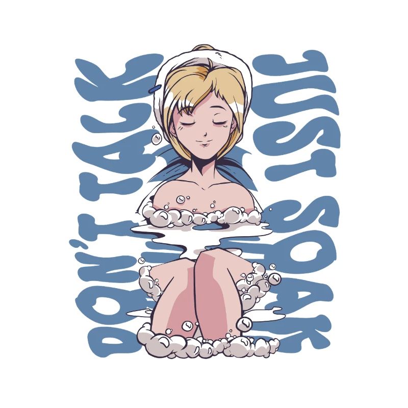 Onsen Hot Spring Bath Dont Talk Just Soak